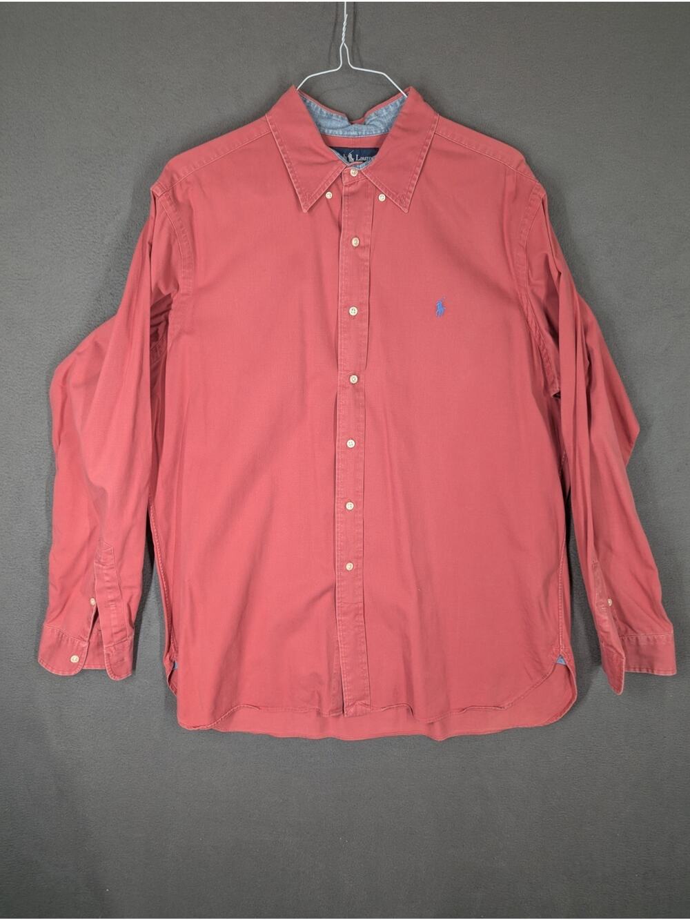 Ralph Lauren Button Up Shirt Size XL Pink Coral